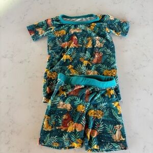 Little Sleepies‎ Disney Lion King Pajama Set Size 2T